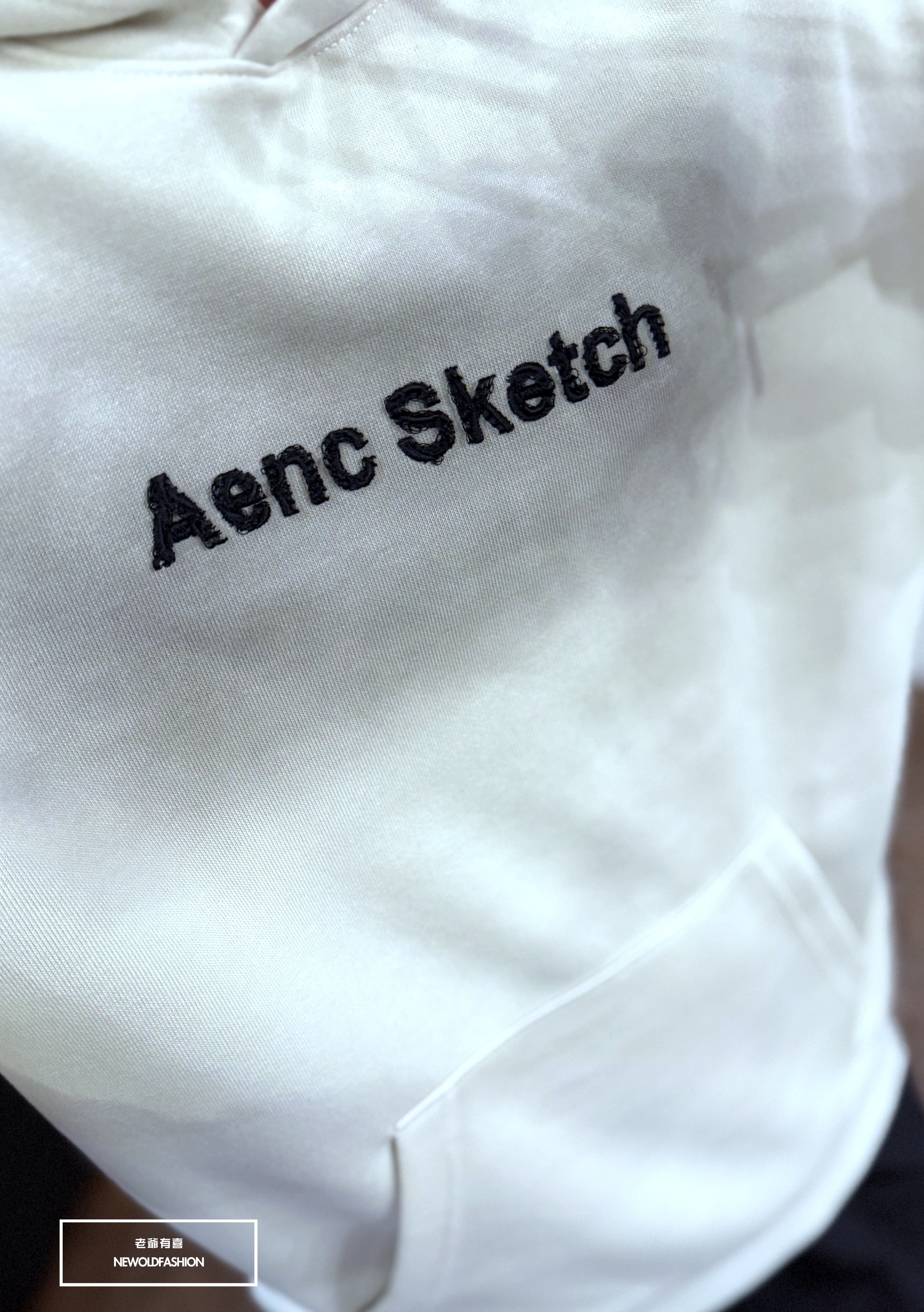 『新品上市』重磅A.S.刺繡暈染帽T(NOF25106119)-米