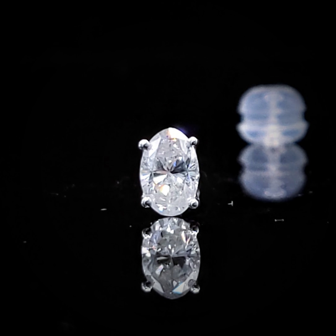 18K White Gold 0.36ct Diamond Single Earring