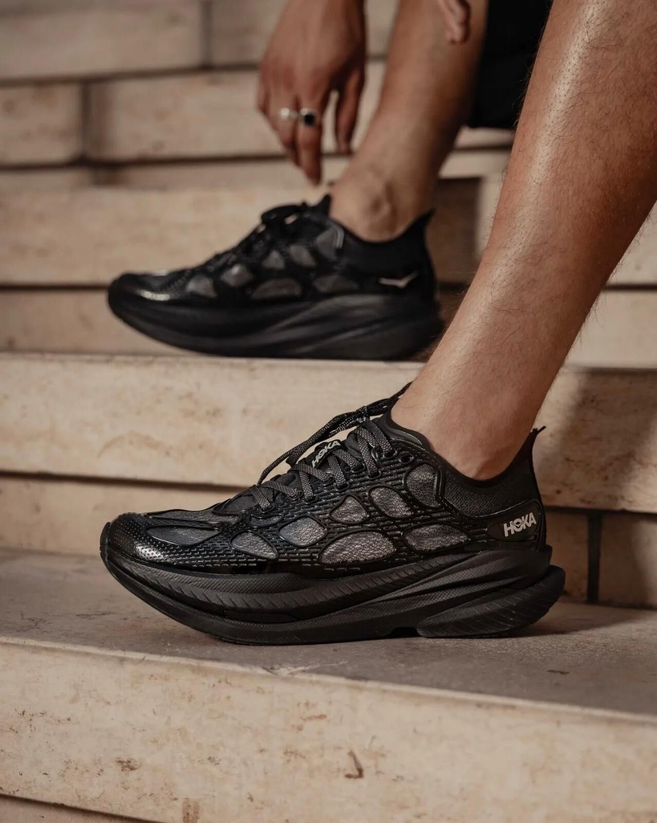 Hoka One One U Mach X Caged Sneakers