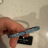 [S] KATE SPADE CRISP SKY KJ727 SPOT THE SPADE BRACELET, 196021627972 (SUZZ63)