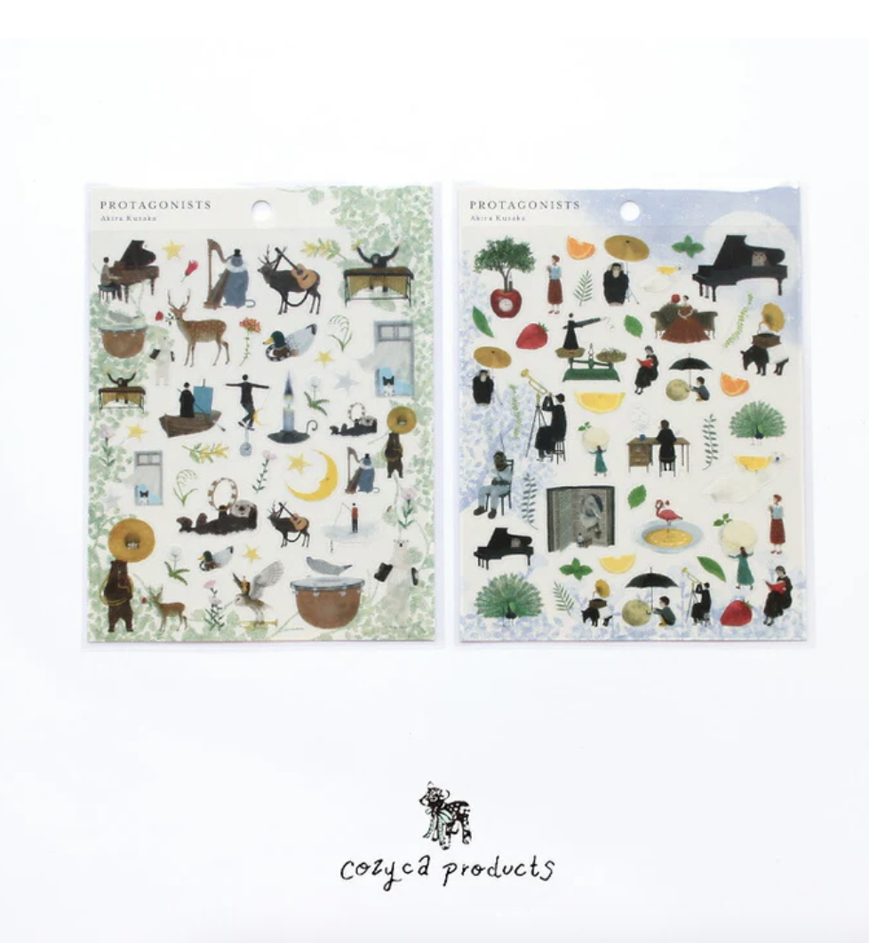 表現社｜日下明 音樂家 透明割型貼紙