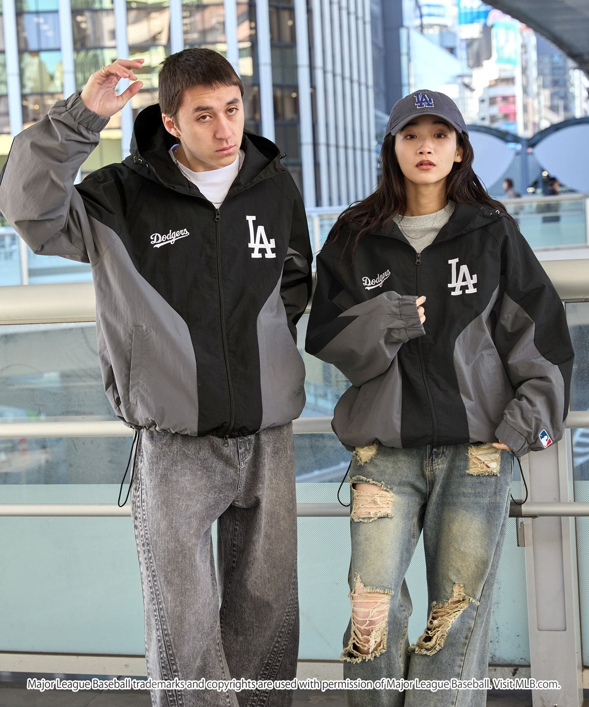 #日本限定代購 MLB 大聯盟限定款 貼片刺繡尼龍夾克外套 三色