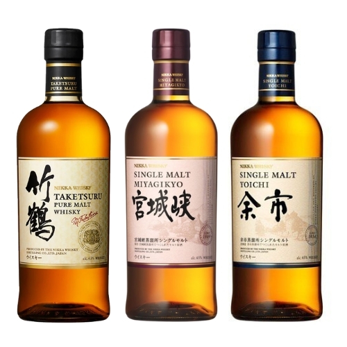 Nikka Whisky 700ml 三支套裝 (余市 NAS+宮城峽 NAS+竹鶴 NAS)(住戶尊享優惠)
