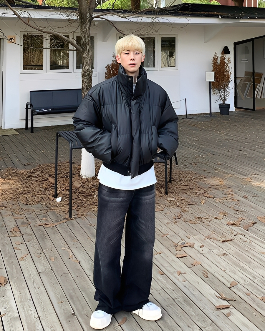 Cleanfit 高級感 雙色 立領 外套