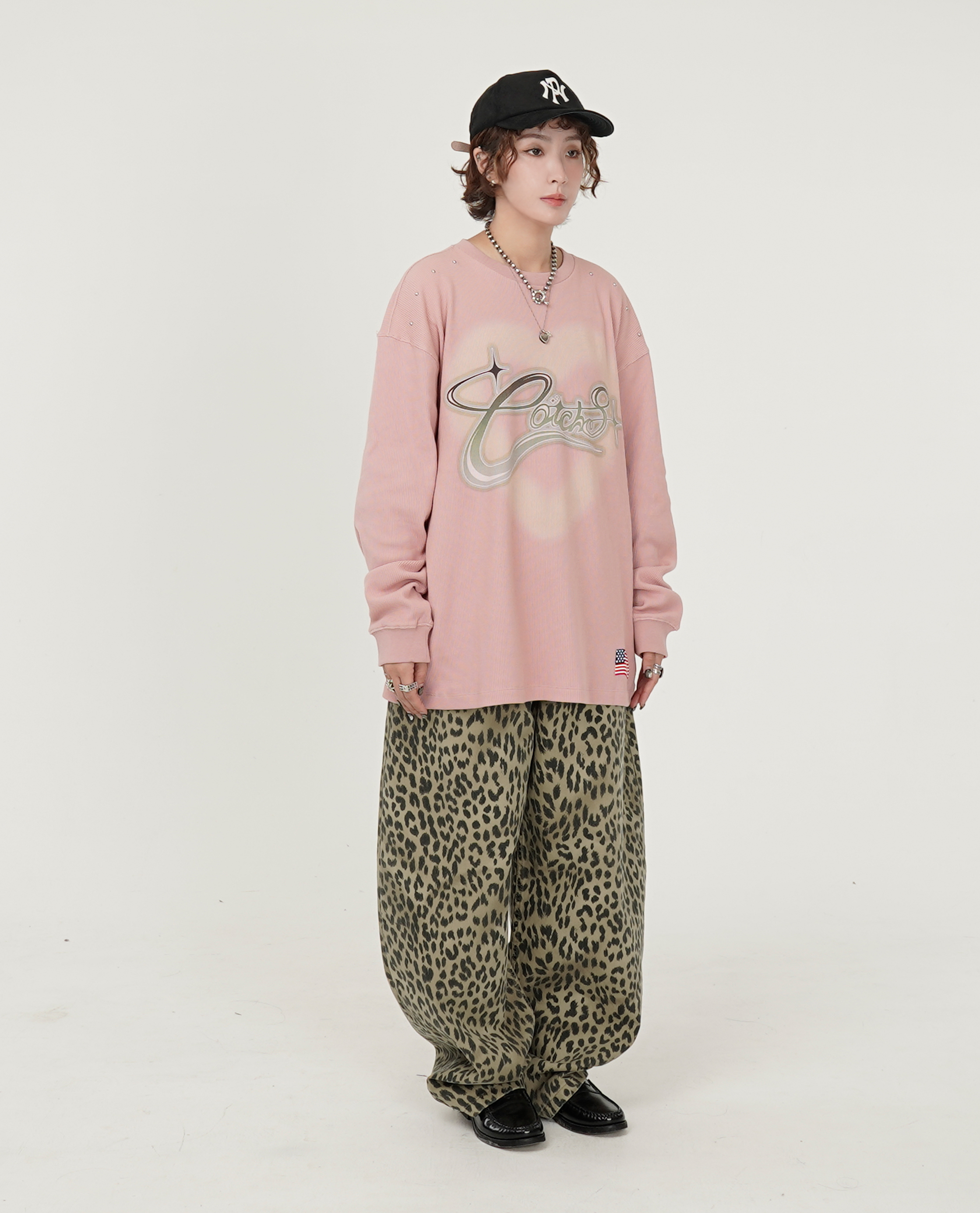COTCHS LOVE COTCHS WAFFLE L/S TEE - 25FW