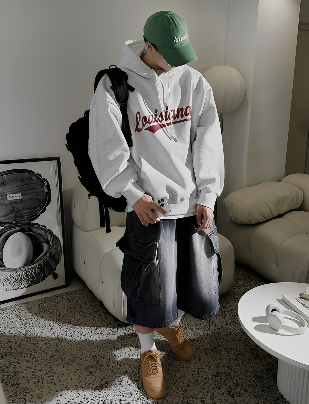 美式 字母 牛奶絨 刷毛 連帽 長袖 帽T