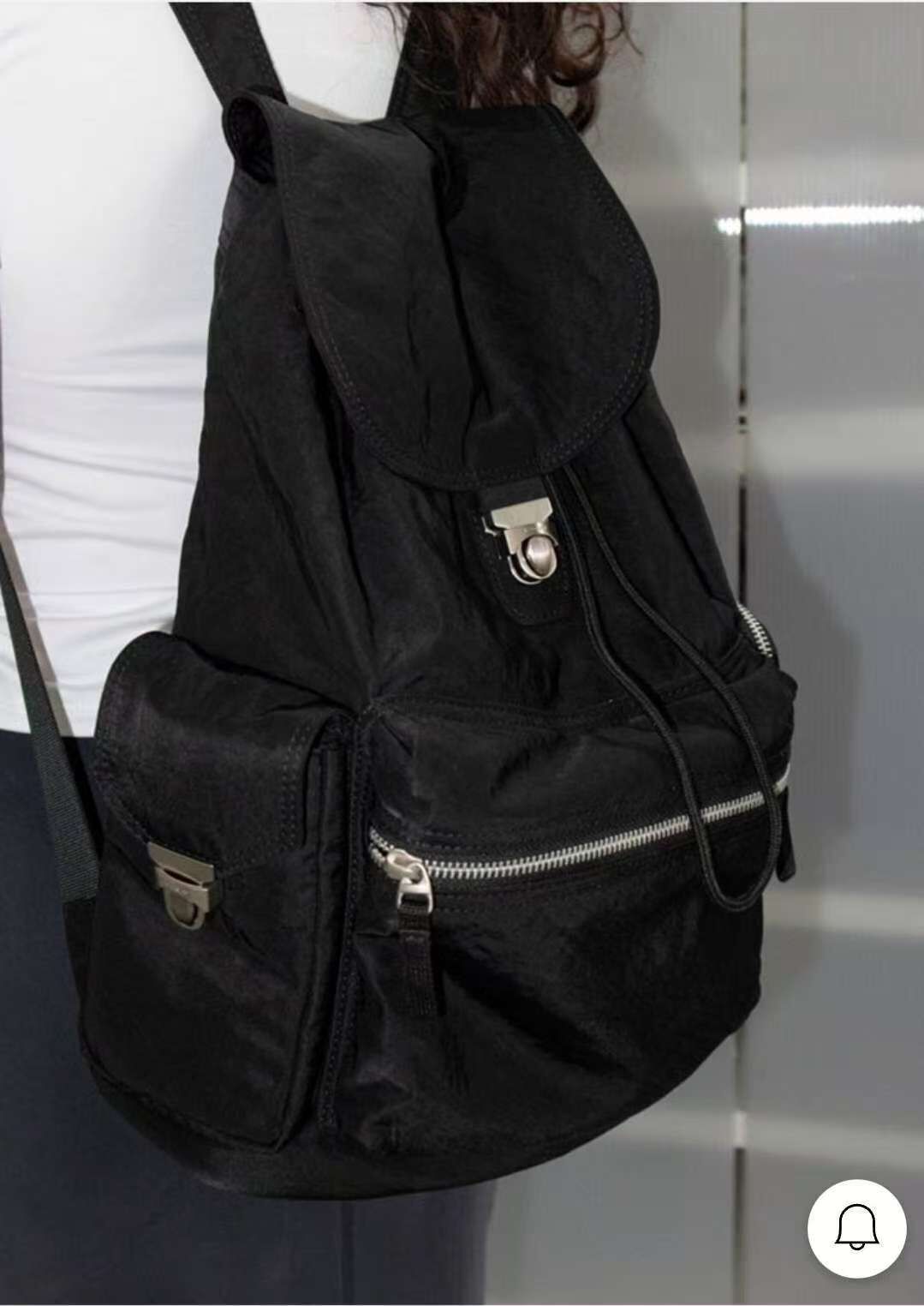 韓國代購 Archivepke Lock backpack(Nylon black)