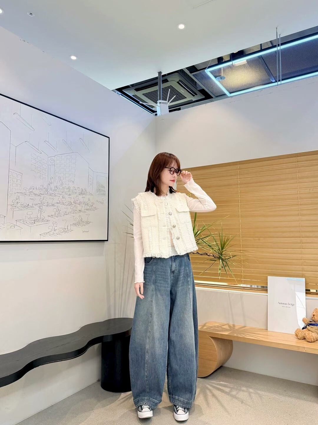 AB5244 小香風蘇蘇排扣背心馬甲