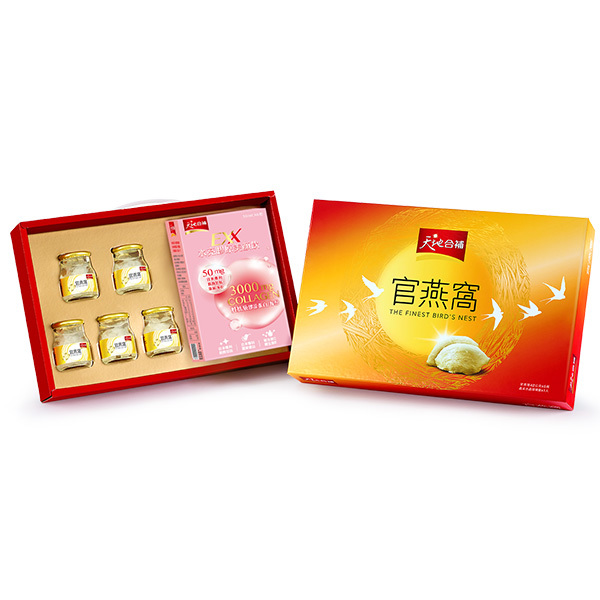 天地合補 官燕窩禮盒42gX5瓶 [贈美顏飲30mlX3包]