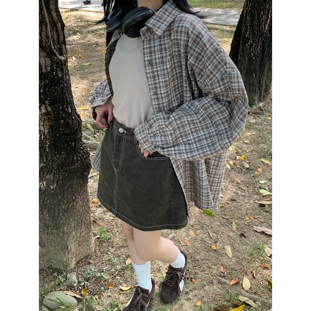 【imfine】不能錯過的一款格子款版襯衫 #2824