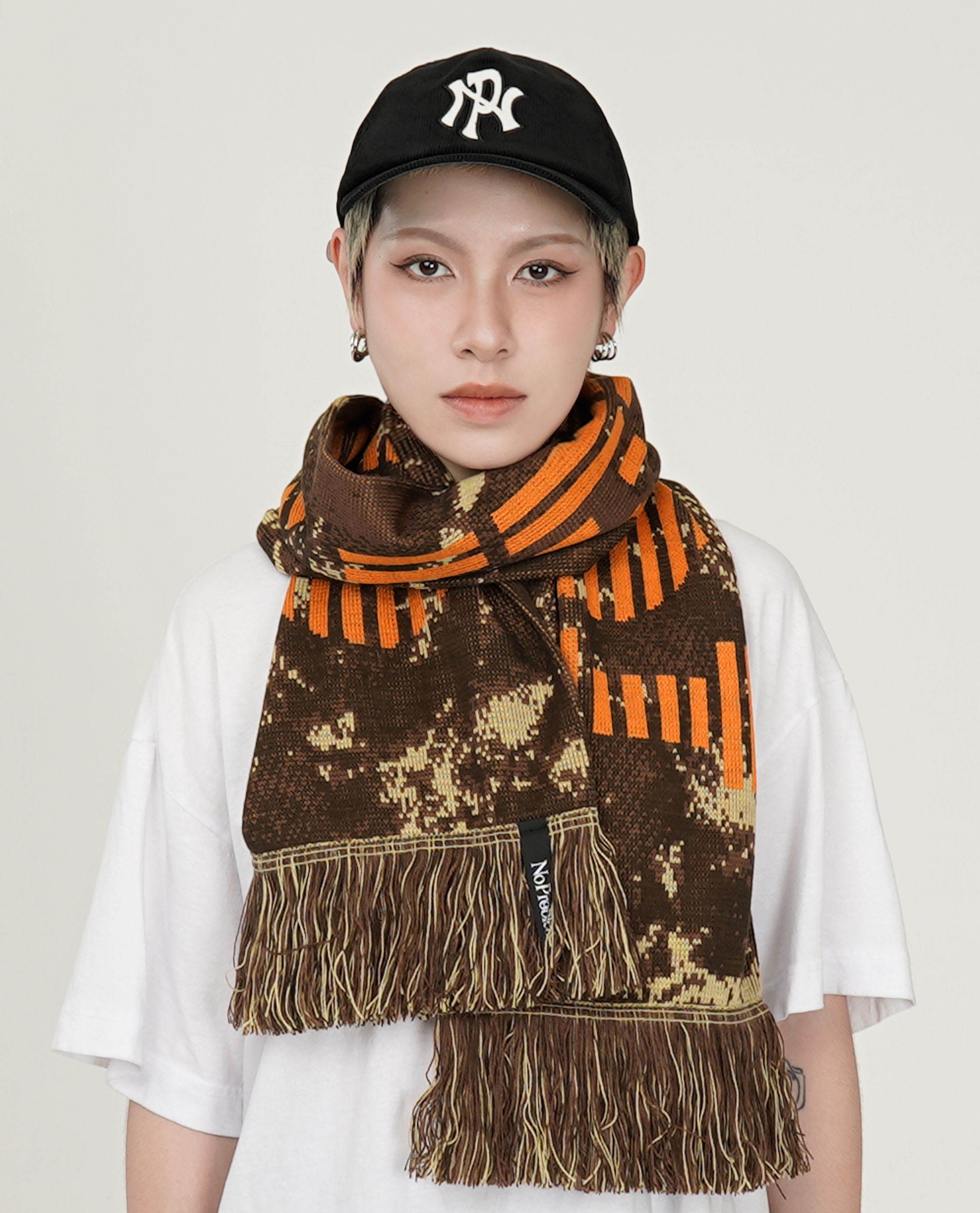 No Problemo I Love Alieno Camo Scarf - 25FW