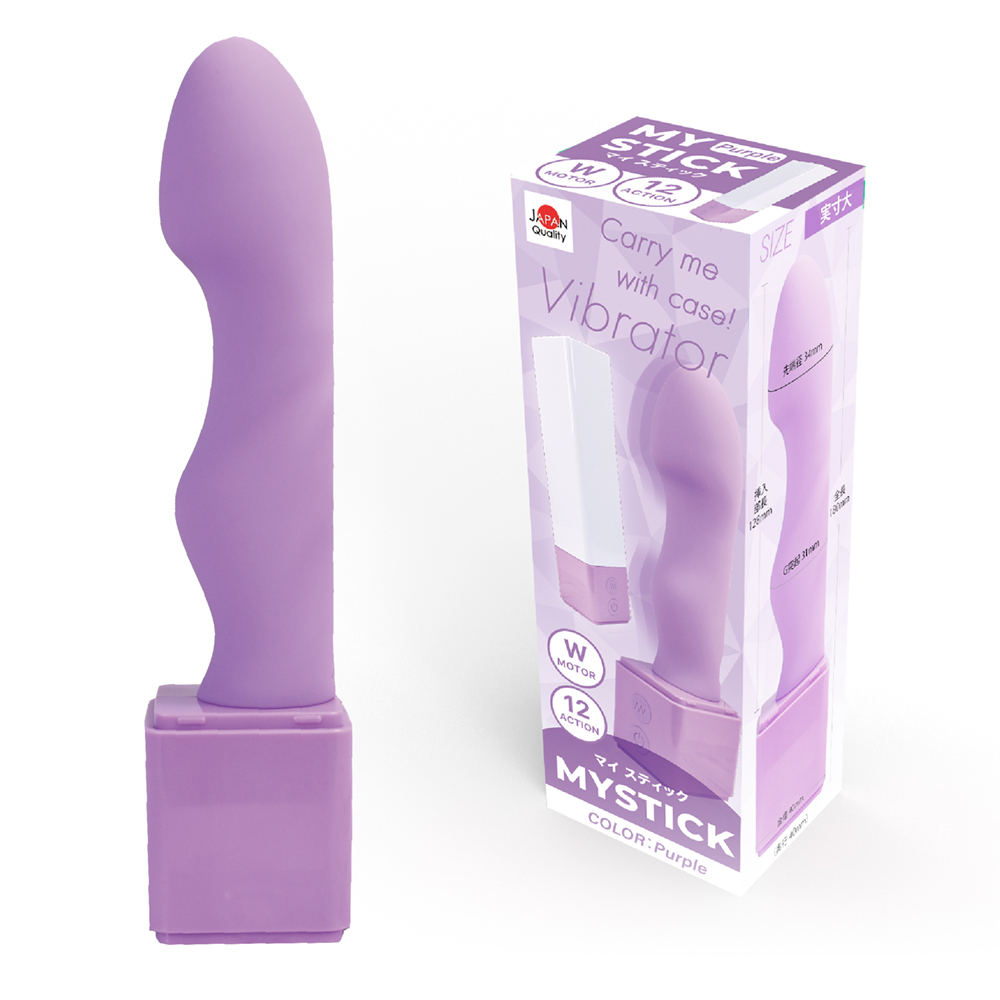 日本Prime ＭＹＳＴＩＣＫ 雙震頻 自慰器 (紫色)