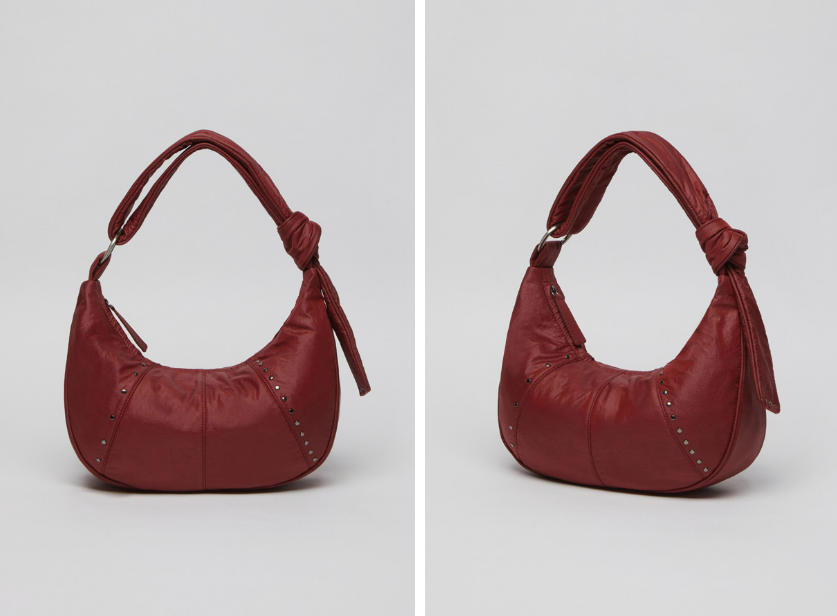 韓國代購 Archivepke Freckle hobo bag(Bordeaux)尼龍