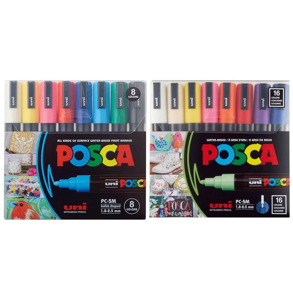 Uni Posca PC-5M 16色套組