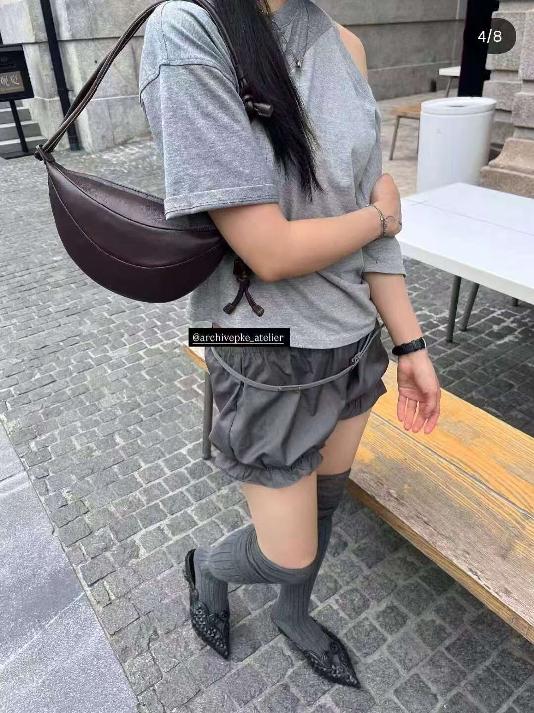 韓國代購 Archivepke Small fling bag(Choco spread)羊皮