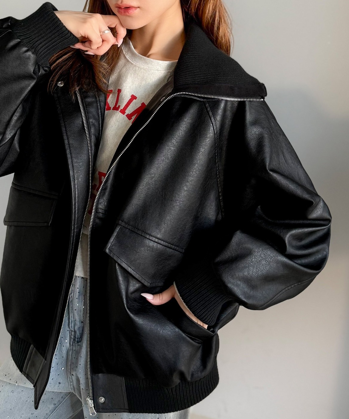 <限時下殺4折>日本 JaVa 復古風 皮外 立領 外套 2色