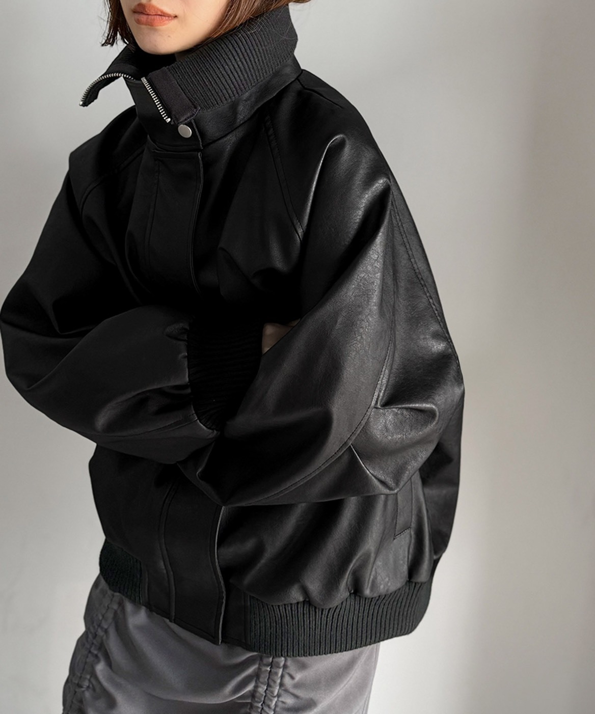 <限時下殺4折>日本 JaVa 復古風 皮外 立領 外套 2色