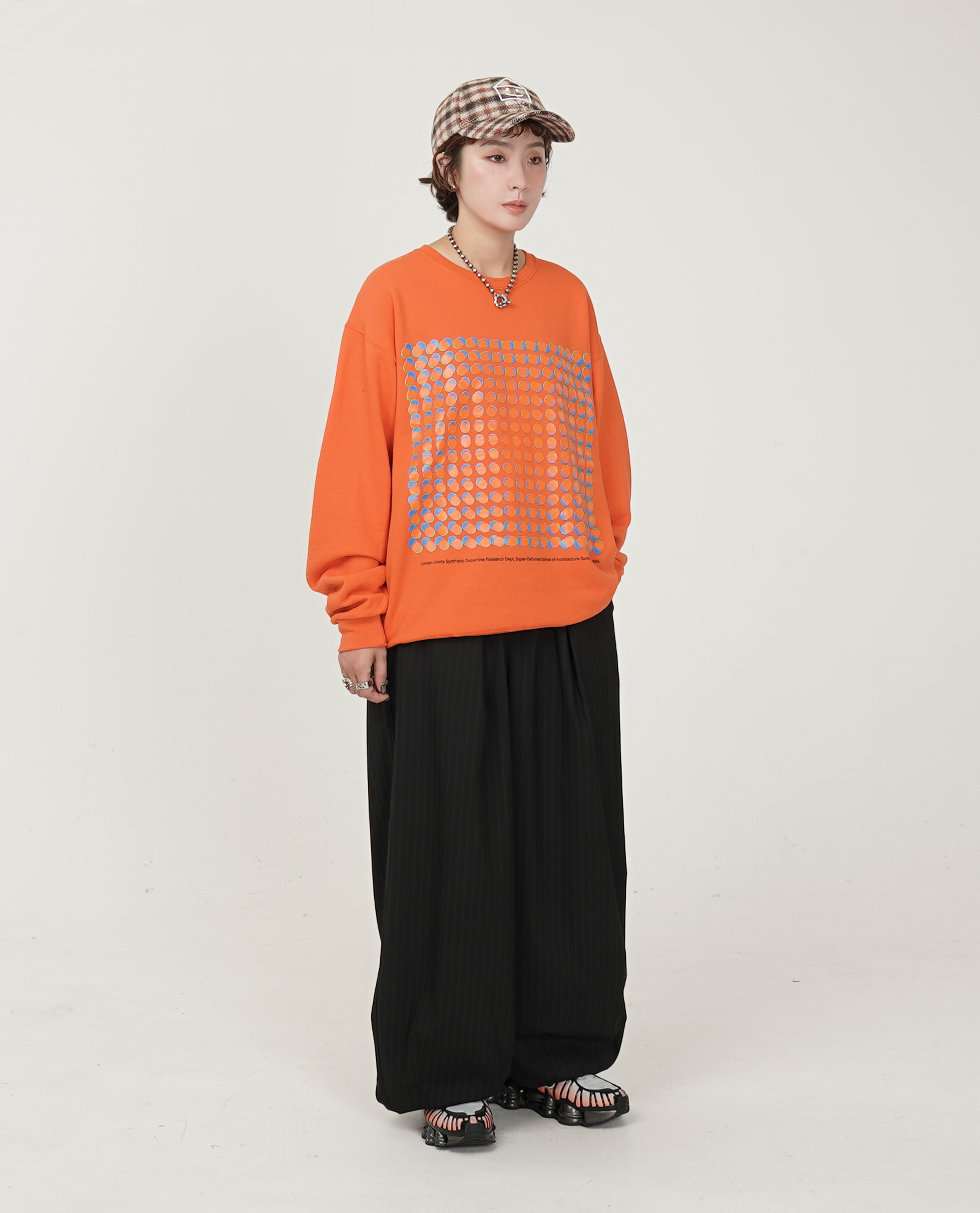 LOOSE JOINTS ED DAVIS - 'SUPERDEFORMED' CREW NECK - 25FW