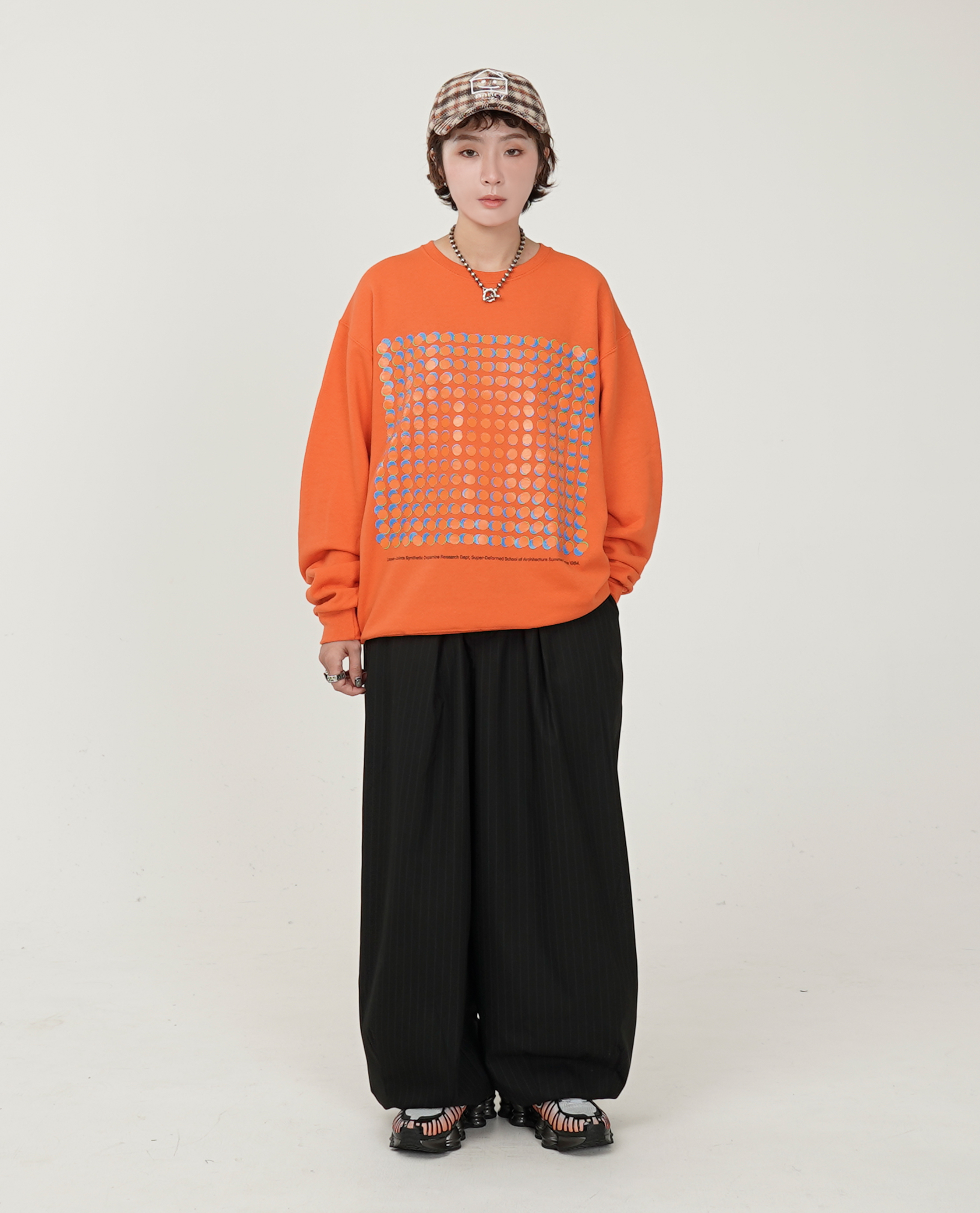 LOOSE JOINTS ED DAVIS - 'SUPERDEFORMED' CREW NECK - 25FW