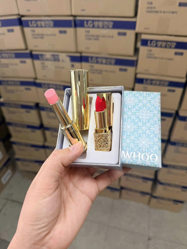 韓國 WHOO 聖誕限量款潤唇膏套組  #24 赤悅櫻桃