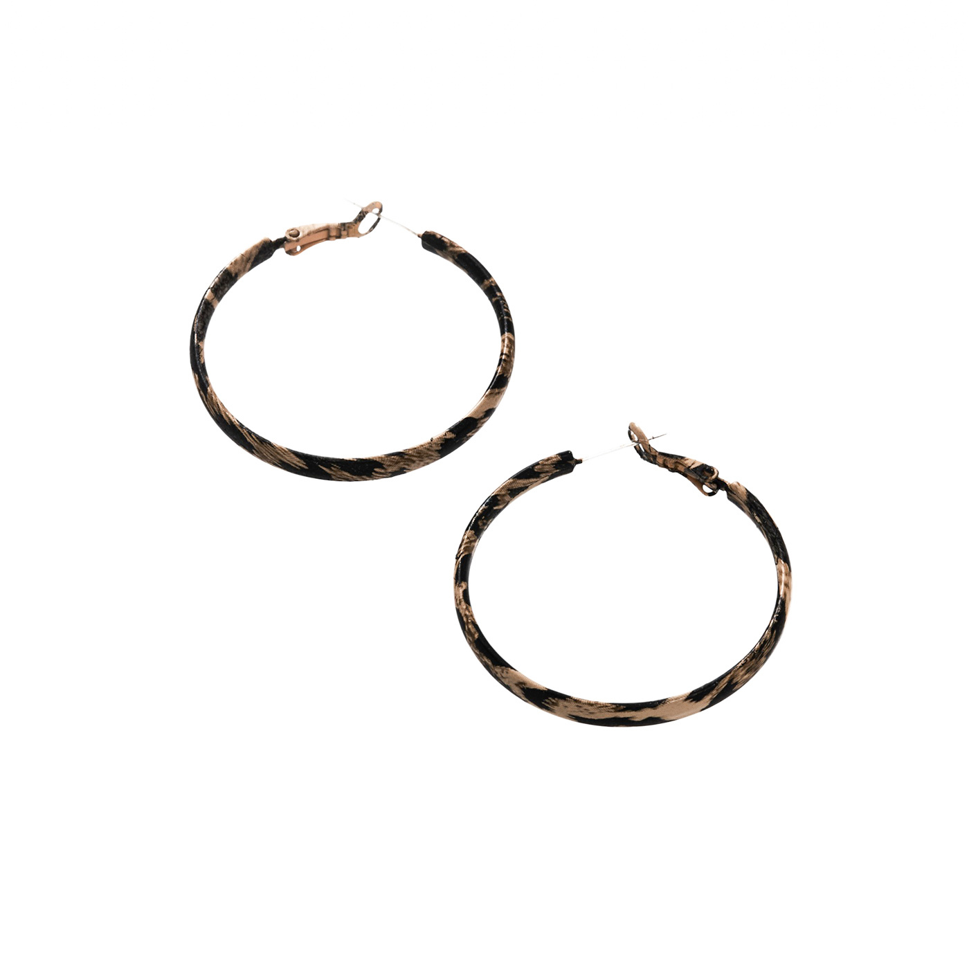 平價飾品,銀針,豹紋,圈圈耳環