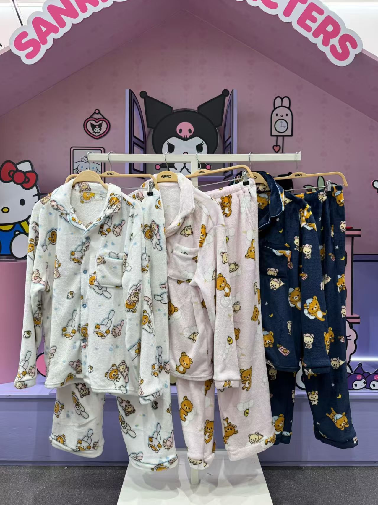 韓國代購 SPAO輕鬆熊冬款睡衣套裝