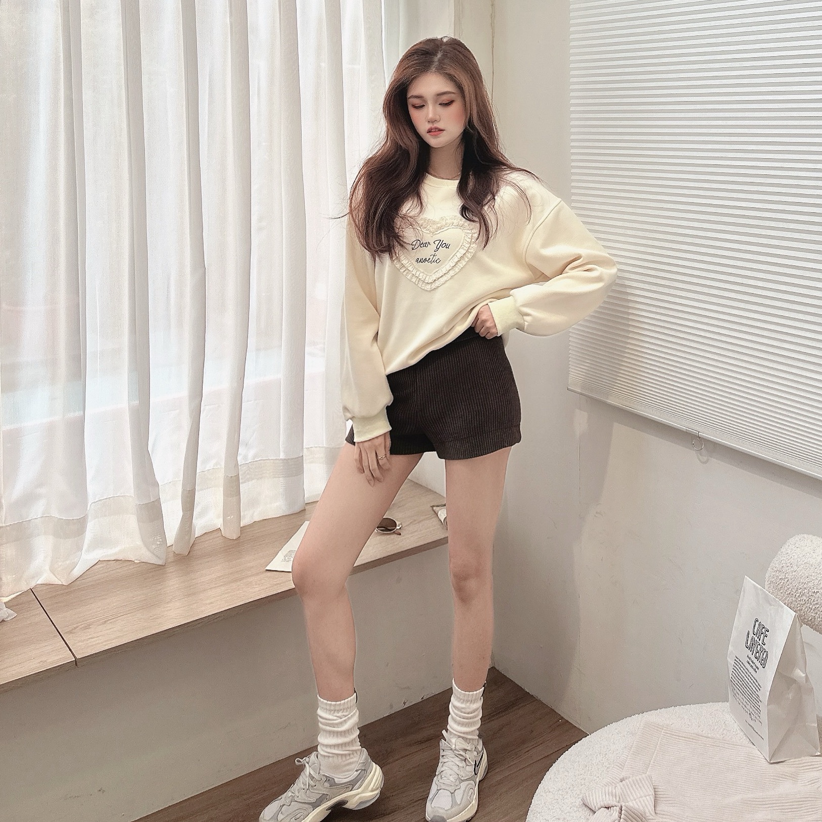 柔軟燈心絨短褲/三色