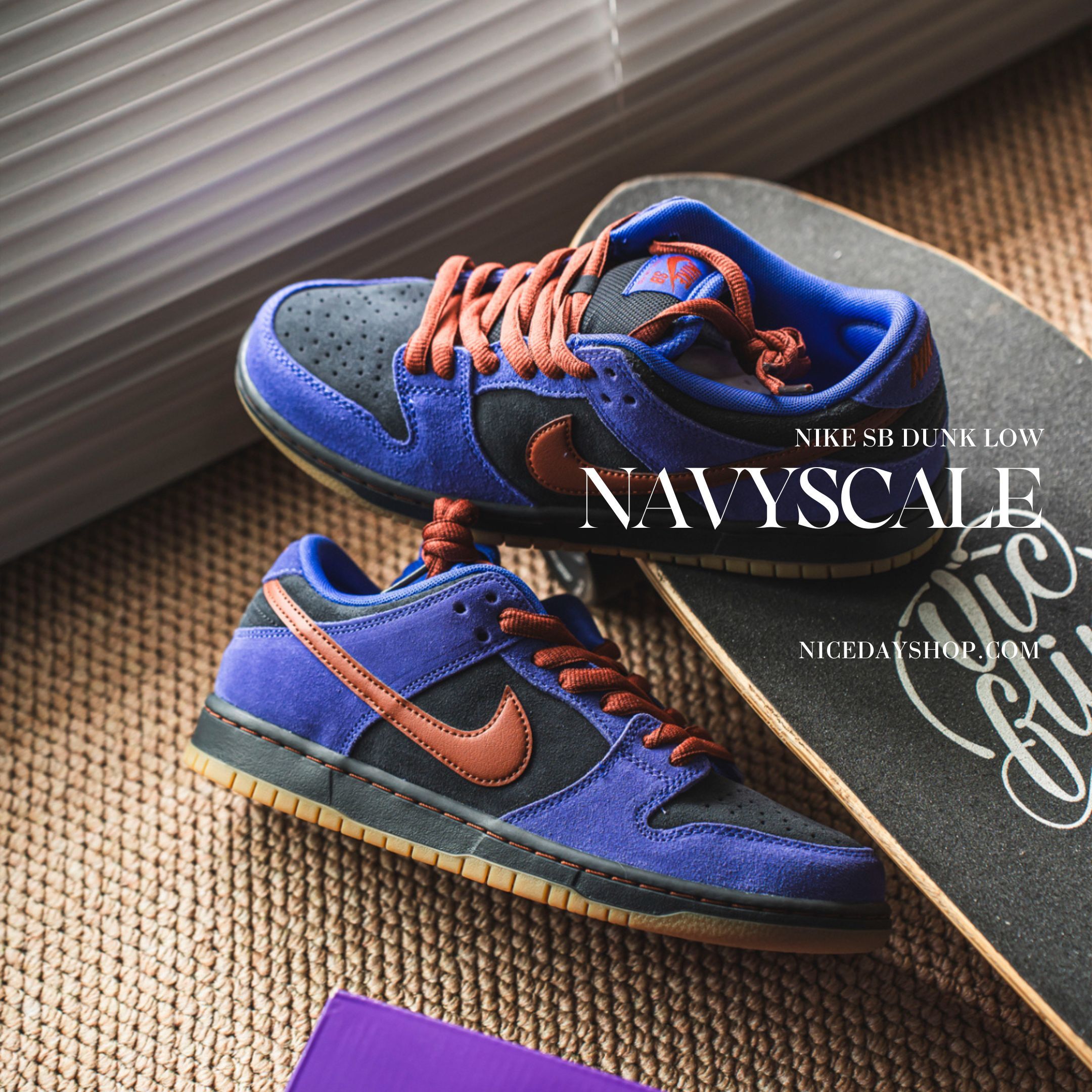 NICEDAY 代購 Nike SB Dunk Low 藍莓 紫色 紫黑 復古 麂皮 紅勾 HQ1625-500