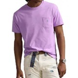 [S] POLO RALPH LAUREN LAVENDER CLASSIC FIT JERSEY SHORT SLEEVE POCKET T-SHIRT, 710704248265-LAVENDER (SUZZ132)