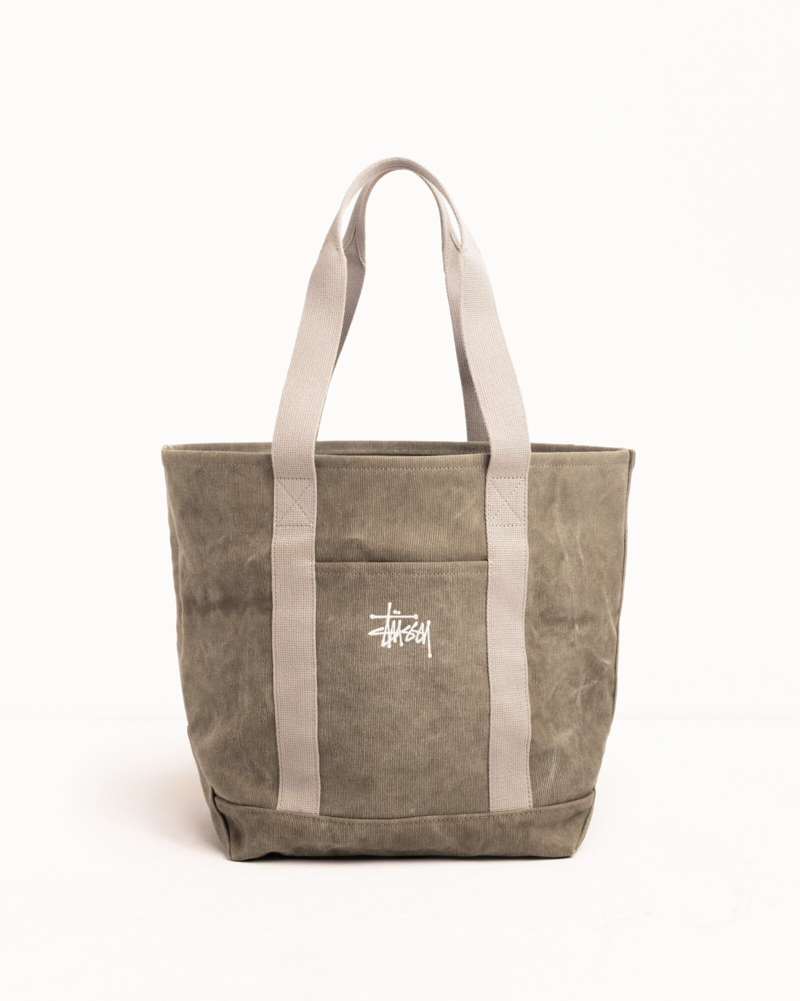 2025AW STUSSY WAXED CANVAS MARKET TOTE 水洗 蠟染 手提包 托特包 現貨 134277