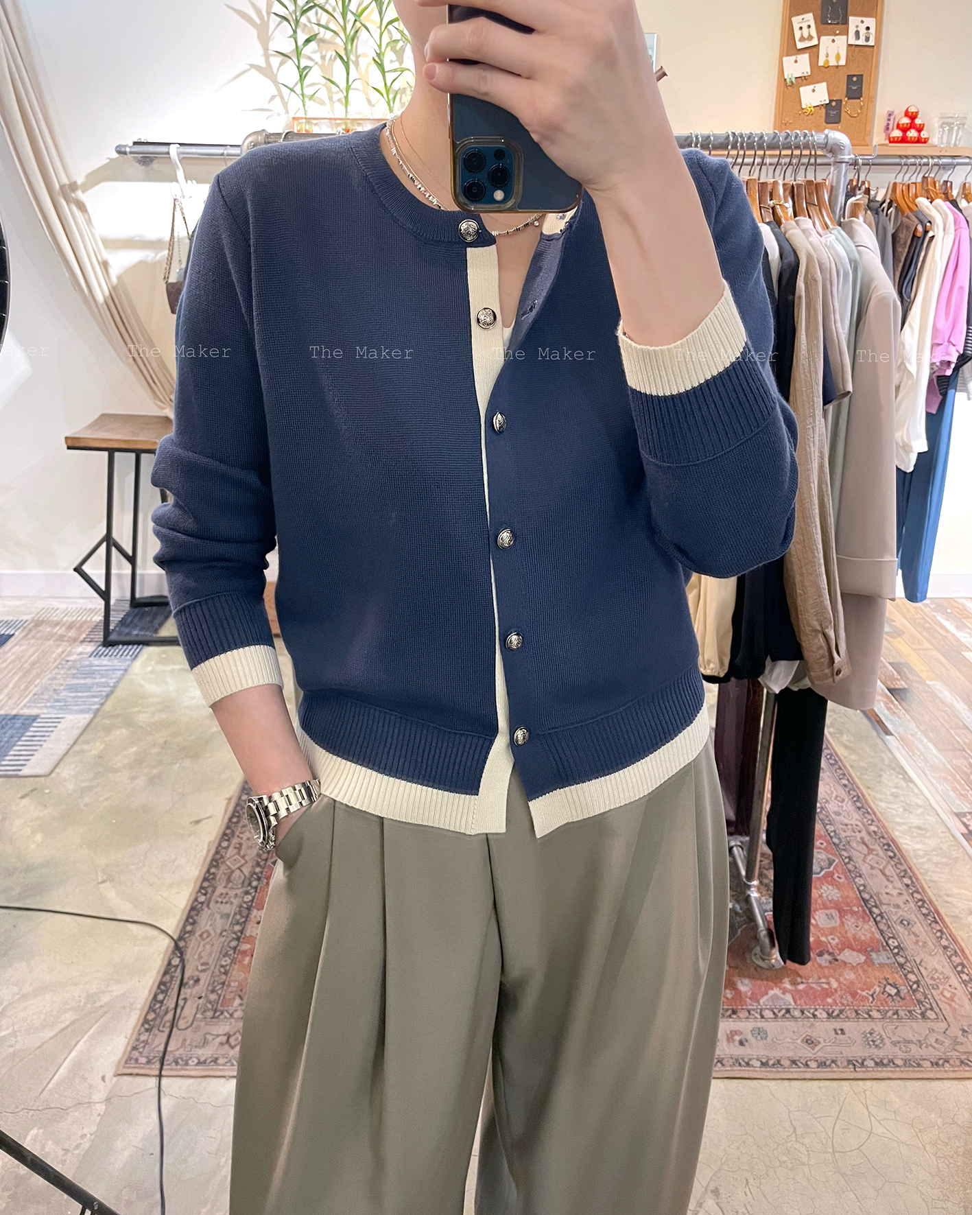 🧚‍♂️ 小香風雙色針織Cardigan 🧚‍♂️