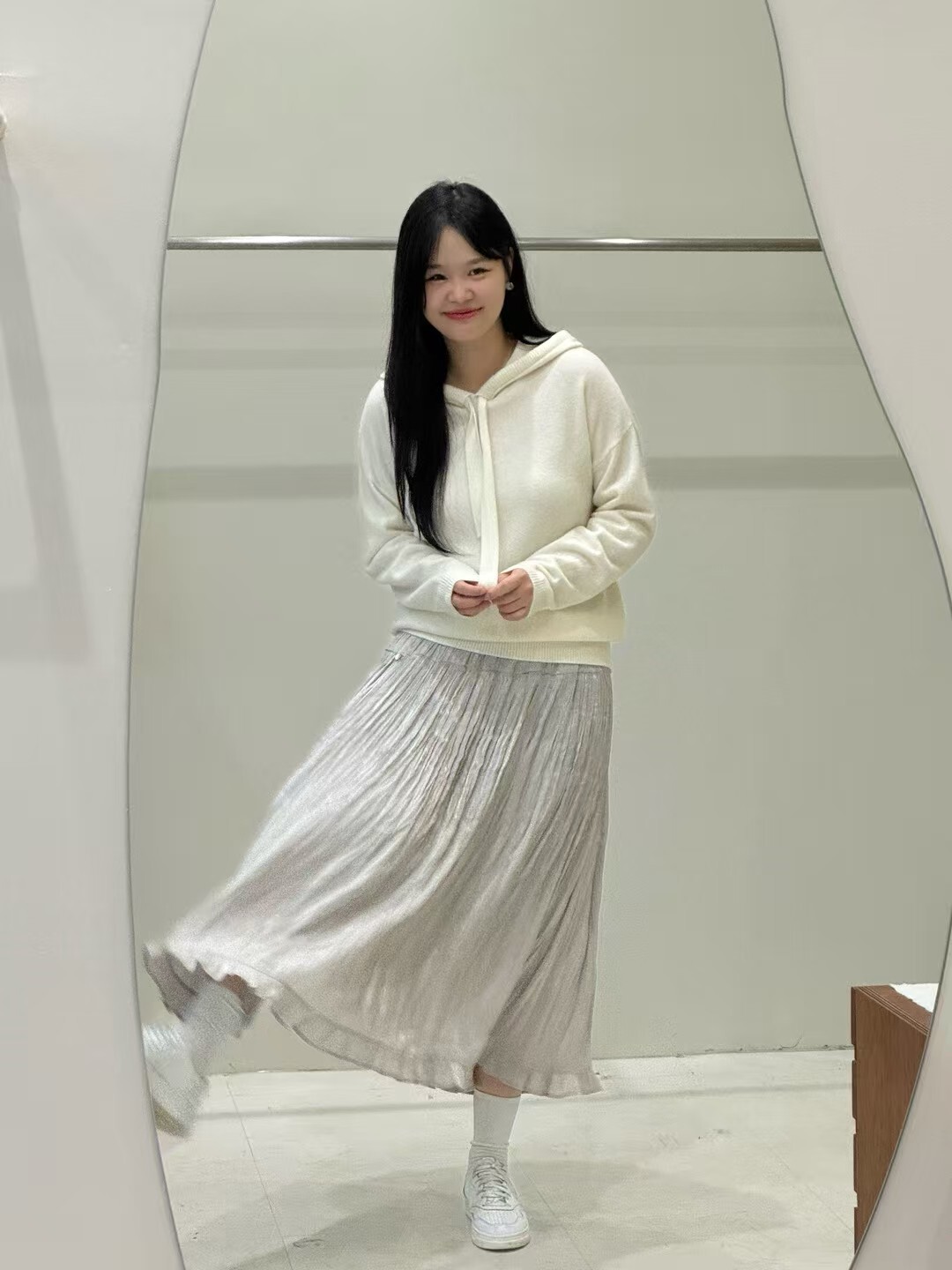 ABB5202 皺皺荷葉下擺長裙