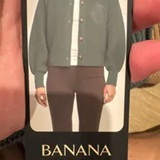 [S] BANANA REPUBLIC GREEN CARDIGAN BUTTON UP JACKET, 1897992-GREEN (SUZZ128)