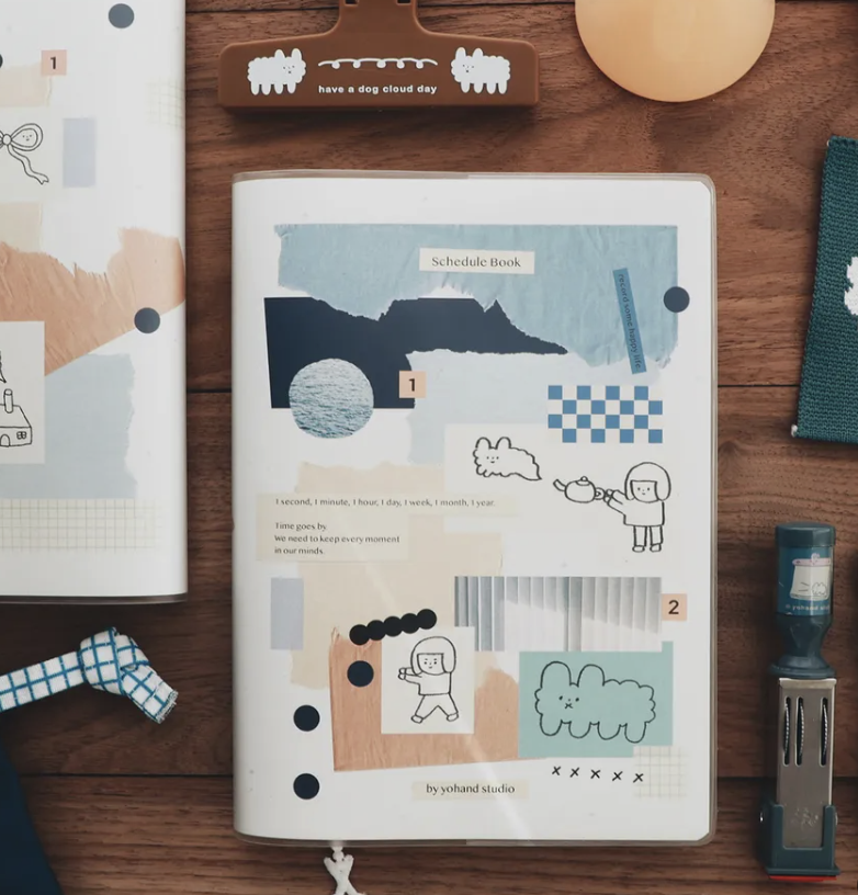 右手超人｜夢、靈感、小紙片 / 超淺色格子筆記本