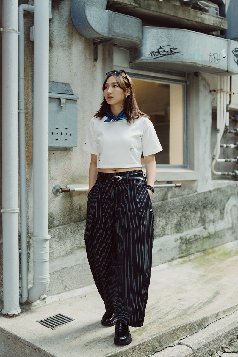 Black And White Stripes Width Suit Trousers｜Hong Kong Original Design