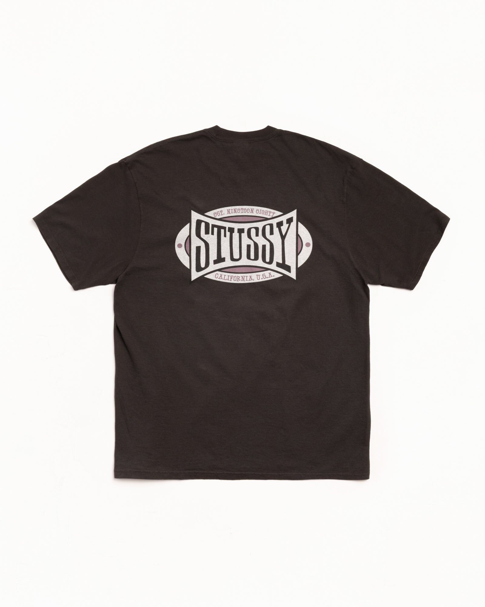 2025AW STUSSY CHAMPION OVAL TEE PIGMENT DYED 背後 字體 短袖 短T 現貨 1905144