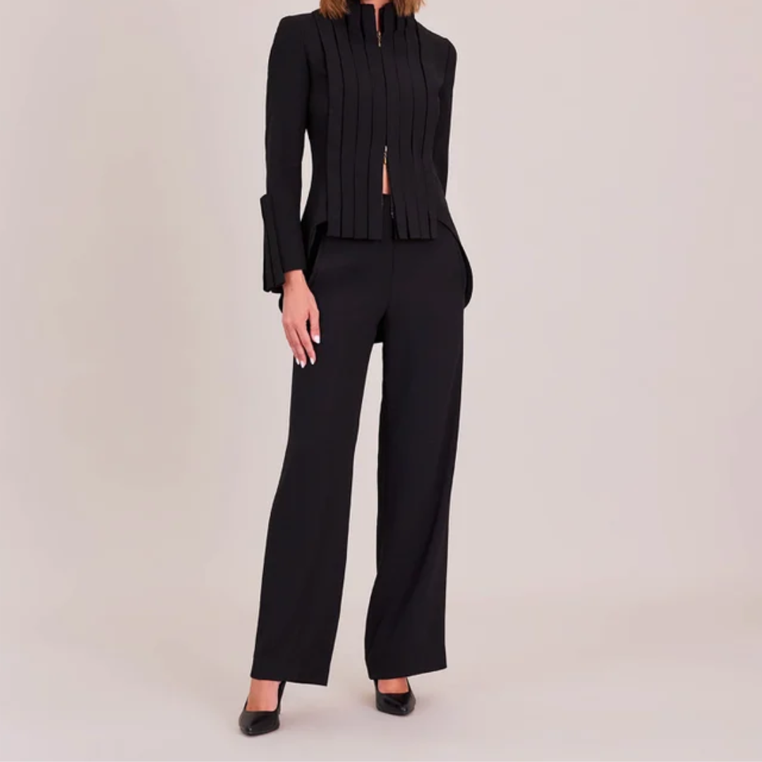 1AF1109-144 ANNE FONTAINE Secret Jacket Black #H18F220 (C-EU-E)