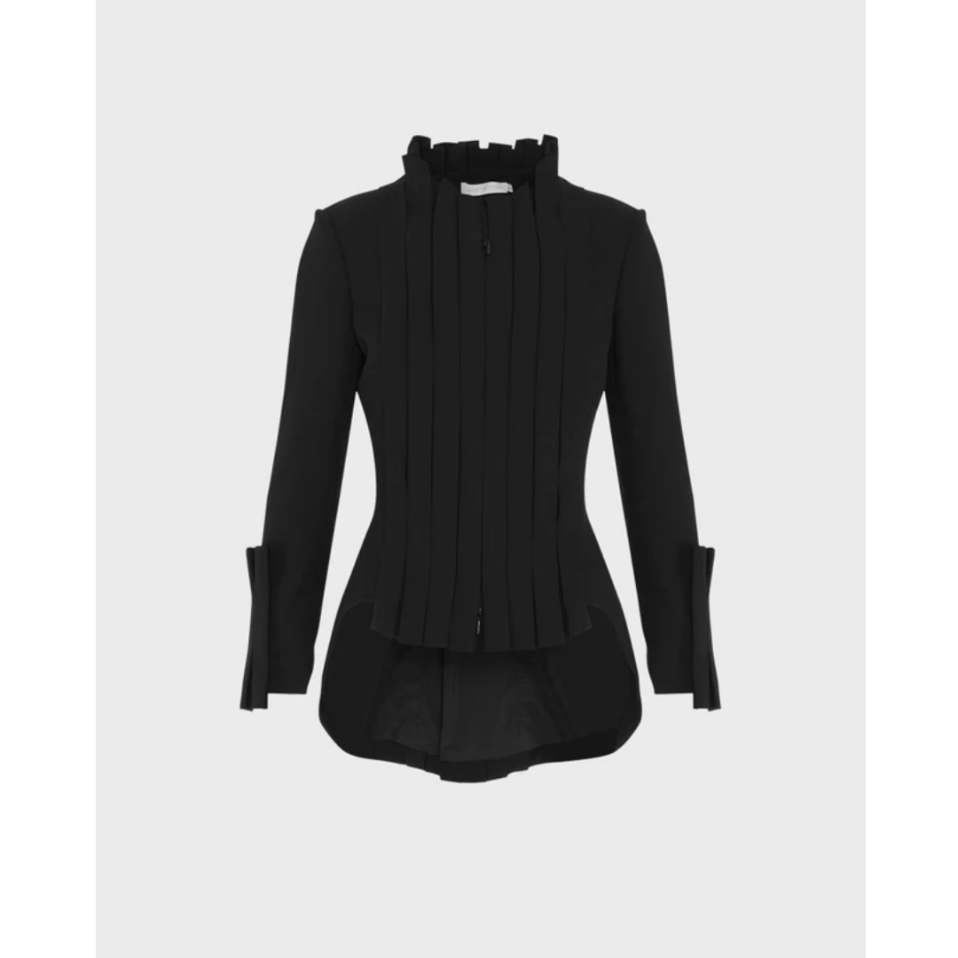 1AF1109-144 ANNE FONTAINE Secret Jacket Black #H18F220 (C-EU-E)