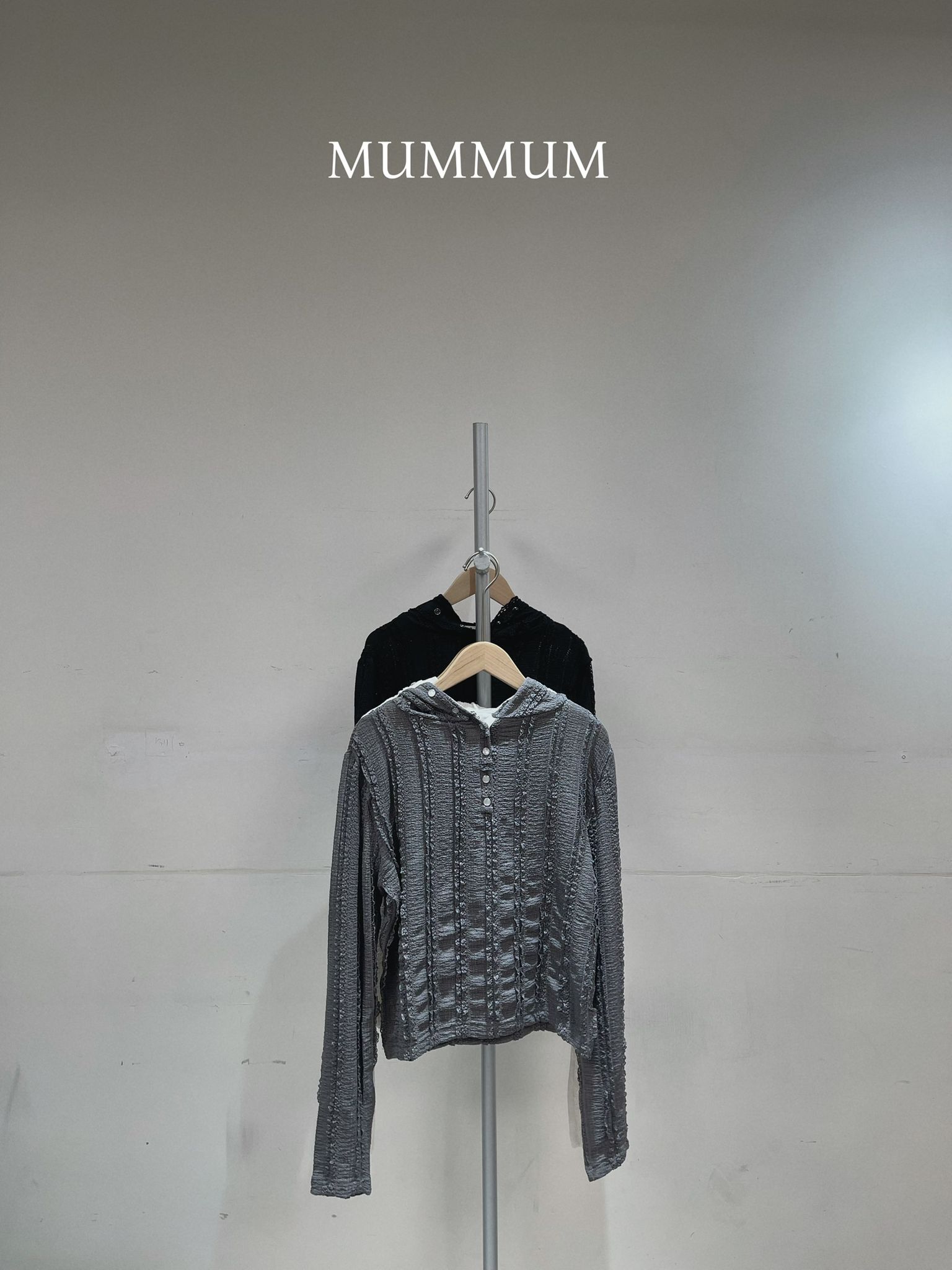 0212846a/蕾絲紋多扣連帽外套 36/36/21