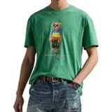 [S] POLO RALPH LAUREN GREEN ADULT BEACH BEAR SHORT SLEEVE T-SHIRT, 710973142001-GREEN (SUZZ121)