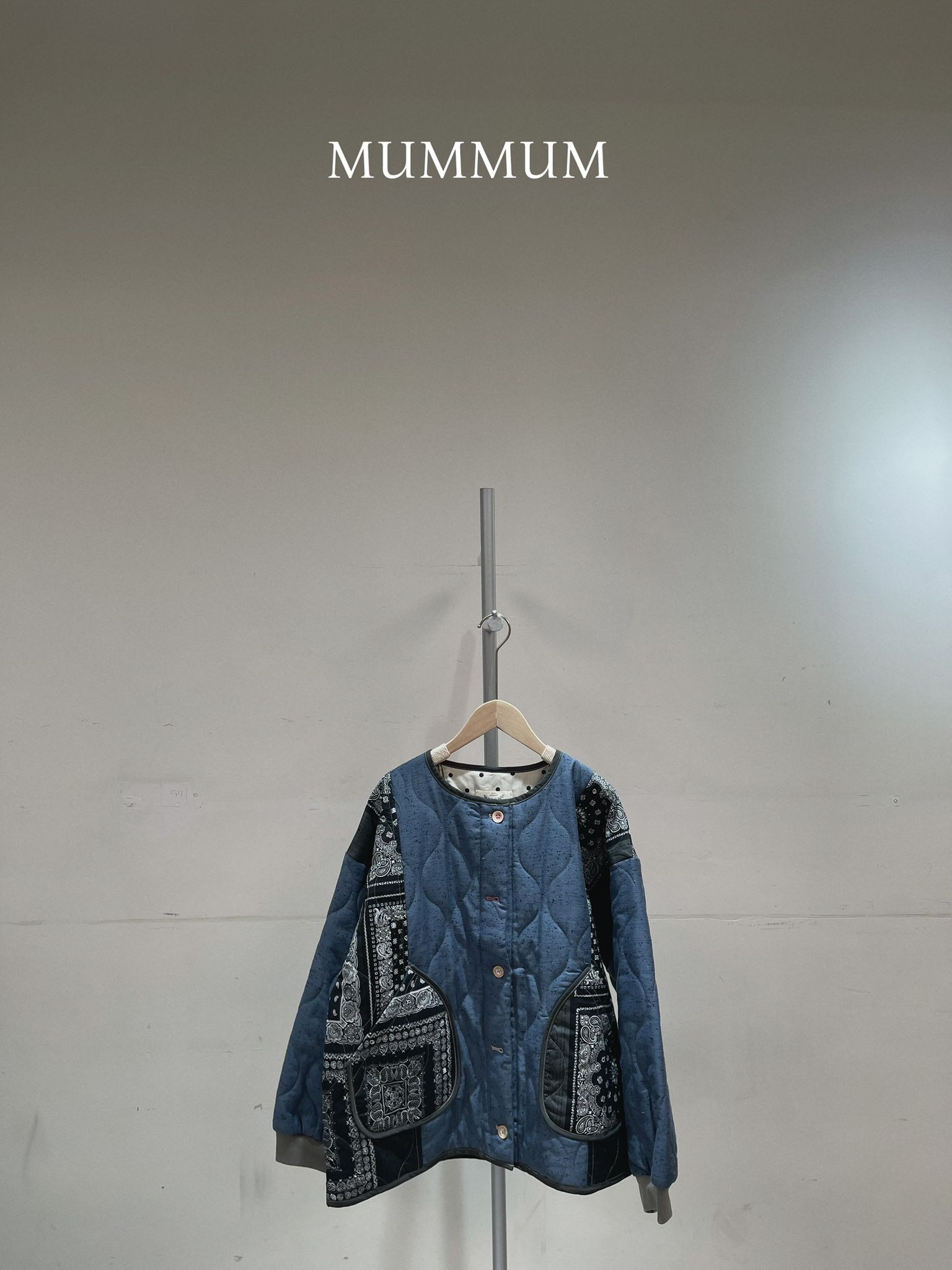 0212851a/水波紋圖案厚外套 48/48/25