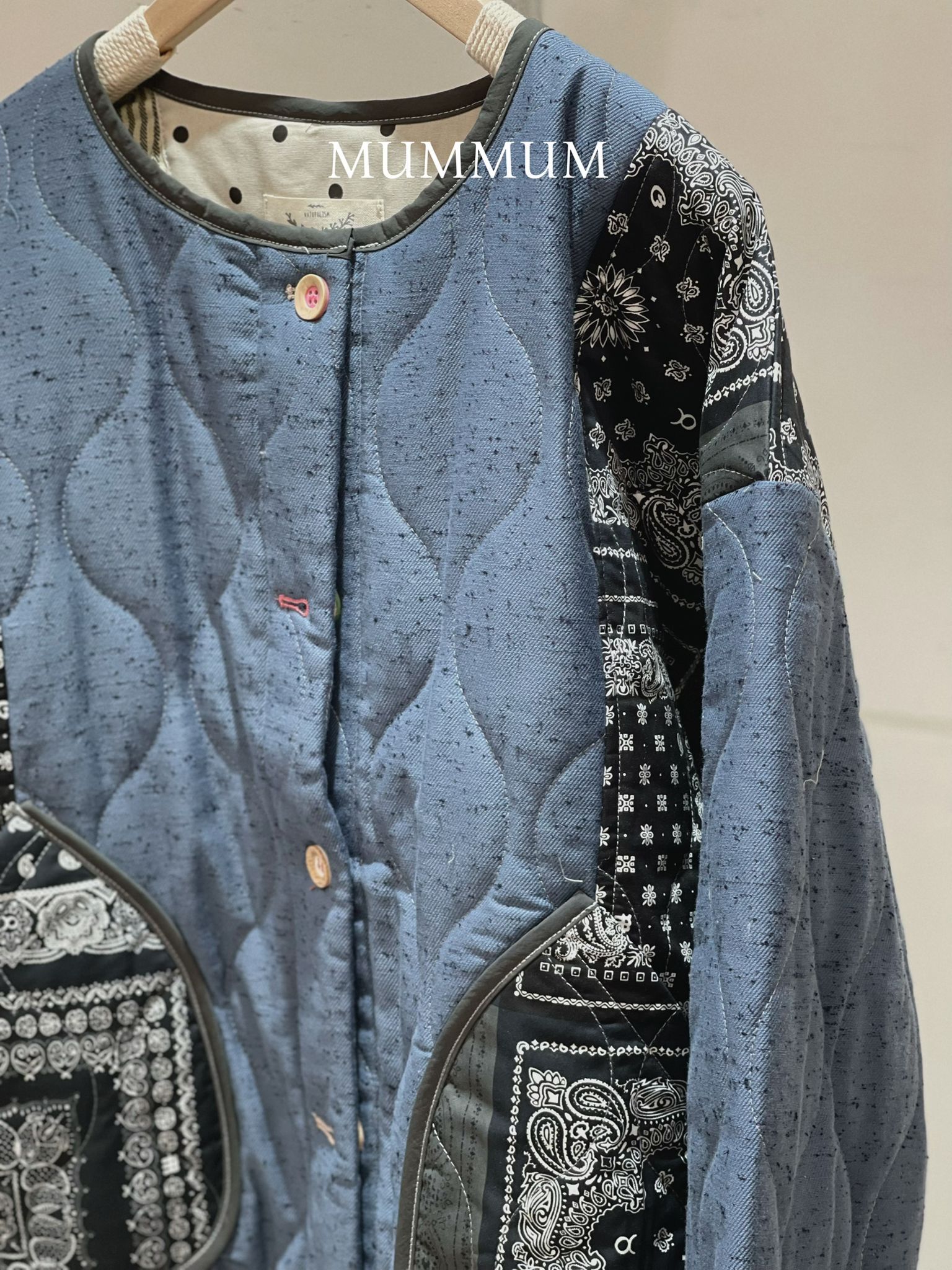 0212851a/水波紋圖案厚外套 48/48/25