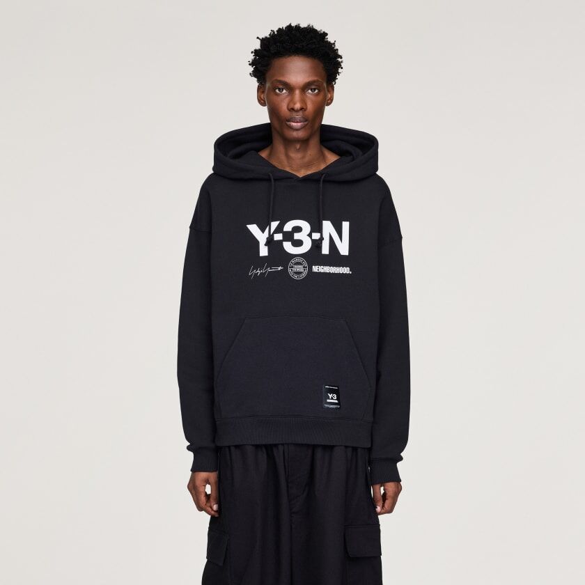 2025AW Y-3 x NEIGHBORHOOD NBHD GRAPHIC HOODIE 聯名 長袖 帽T 現貨 JW7004