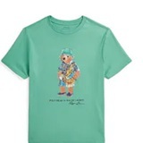 [S] POLO RALPH LAUREN GREEN TOKYO BEAR COTTON JERSEY TEE, 323973122006-GREEN (SUZZ117)