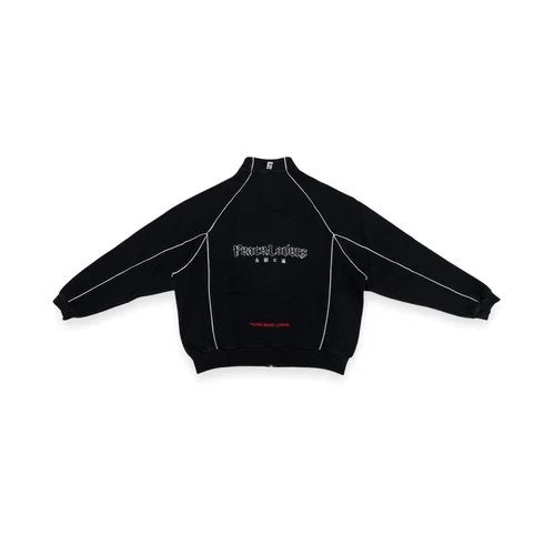 2nd Closet "PEACE LOVERS" ZIP UP SWEAT JACKET - Black | SW01