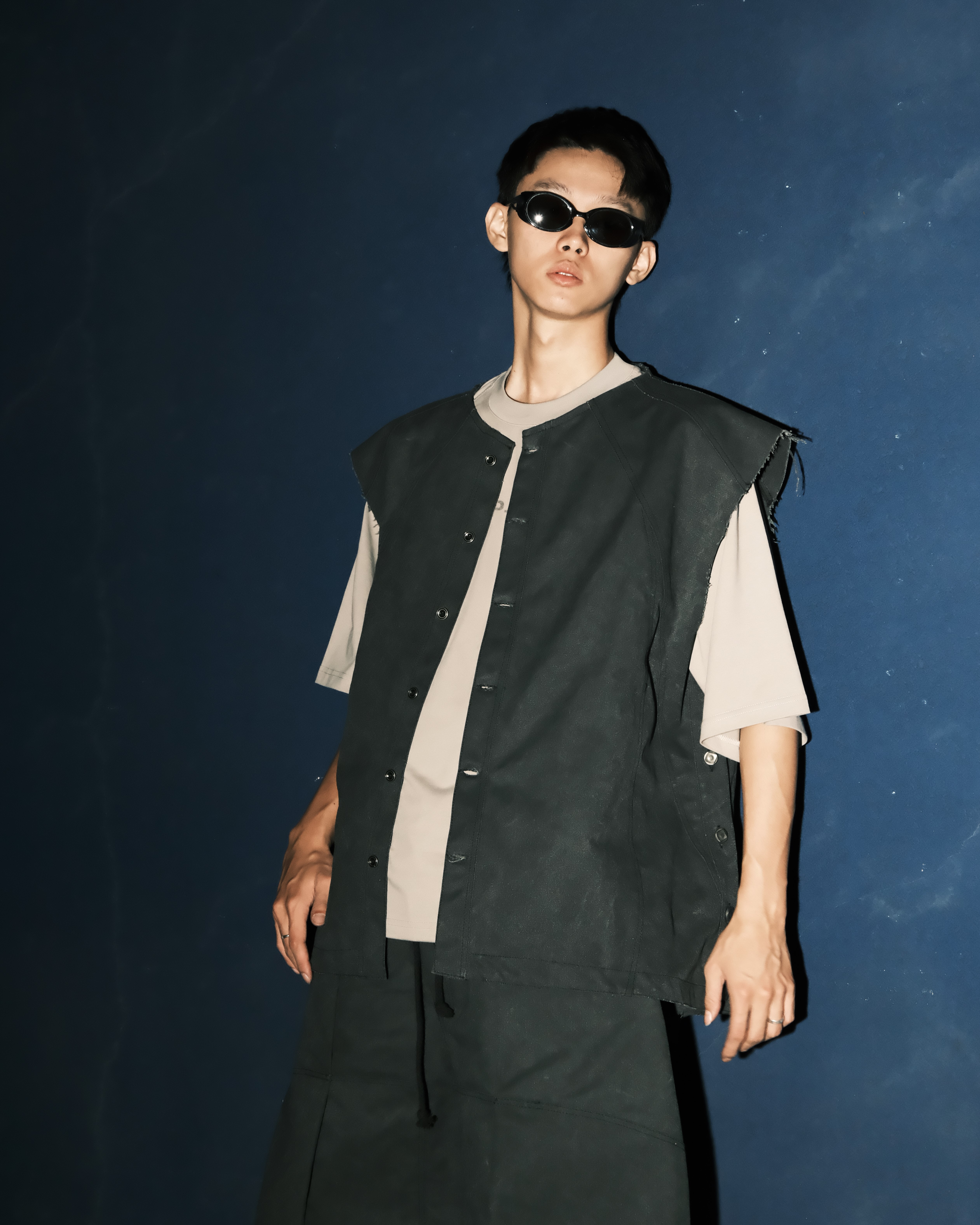 2025AW P-23 M-EX VEST 水洗 洗舊 復古 超硬挺 寬版 背心 現貨 P23F2506