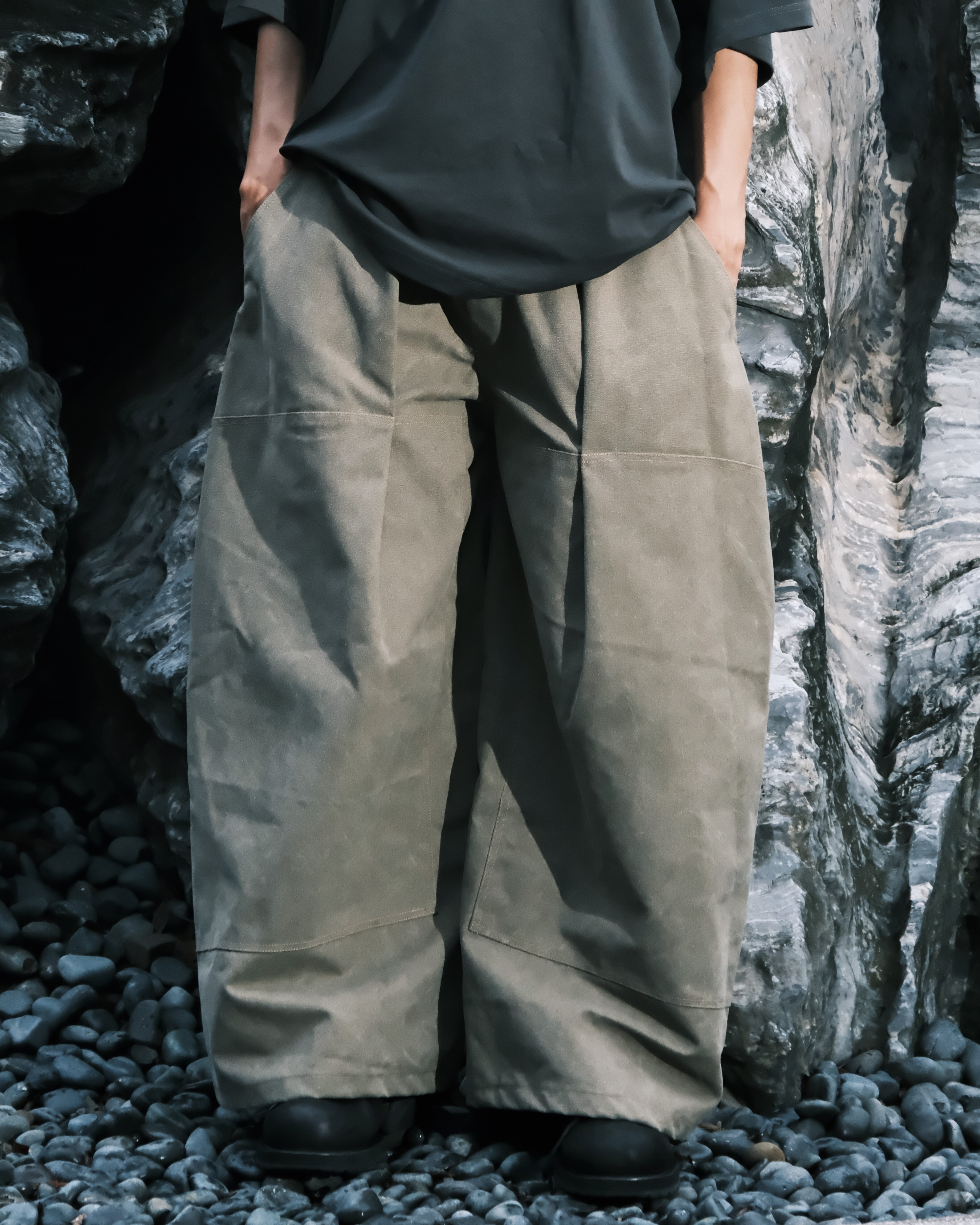 2025AW P-23 M-EX PANTS 水洗 洗舊 復古 超硬挺 寬版 彎刀褲 長褲 褲子 現貨 P23F2510 / P23F2511