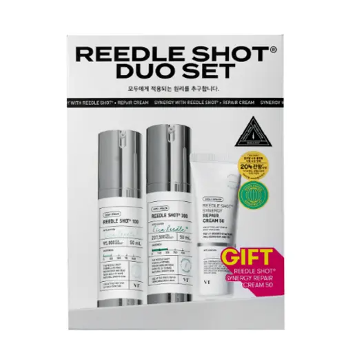 韓國 VT 老虎積雪草微針精華套裝 REEDLE SHOT DUO SET