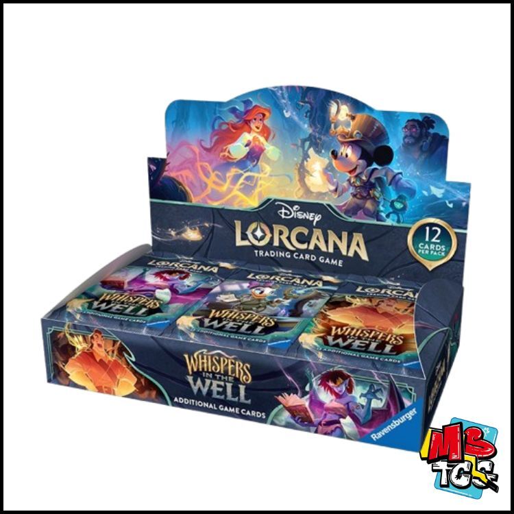 [English Ver] Disney Lorcana Card Game Booster Pack - Whispers In The Well (Original Box of 24)