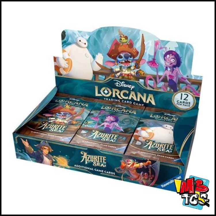 [English Ver] Disney Lorcana Card Game Booster Pack -  Azurite Sea (Original Box of 24)